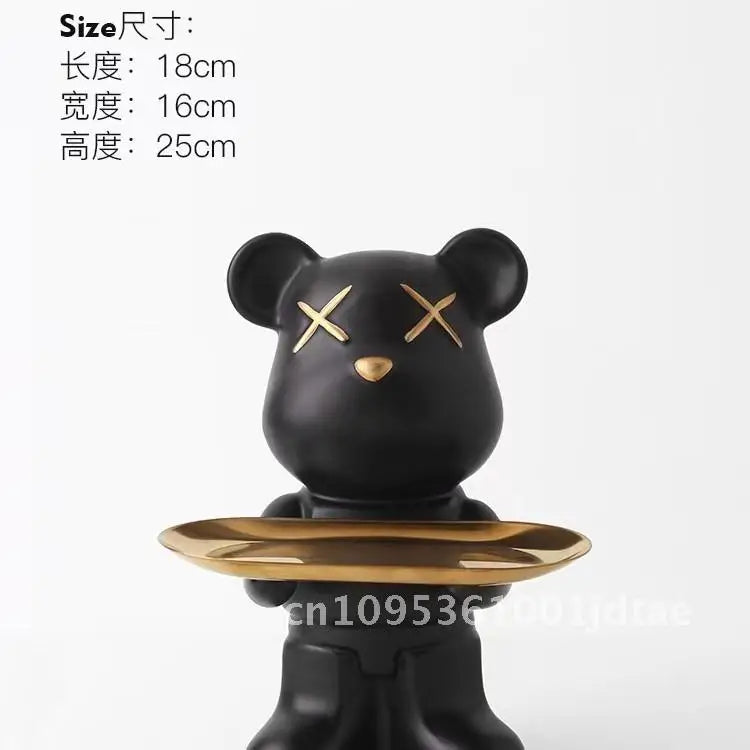 Cool Dog Figurine Statue Resin Animal Ornament Home Decor Storage Box Art Sculpture Gift