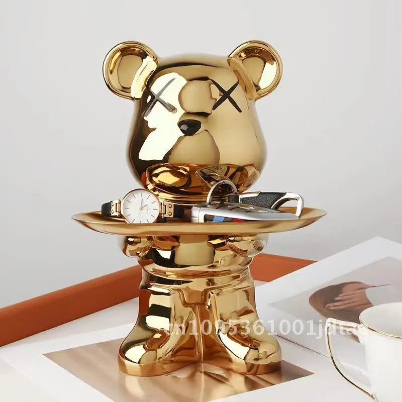 Cool Dog Figurine Statue Resin Animal Ornament Home Decor Storage Box Art Sculpture Gift