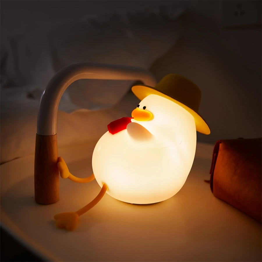 Cute Panda Silicone Patting Lamp Rechargeable Timing LED Night Light For Bedroom Bedside Room Decoration Kids Boys Birthday Gift