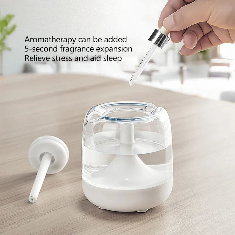650ML Portable Humidifier Air Humidifier Essential Oil Home Bedroom Aroma Diffuser With Colorful Night Lights USB Humidifier