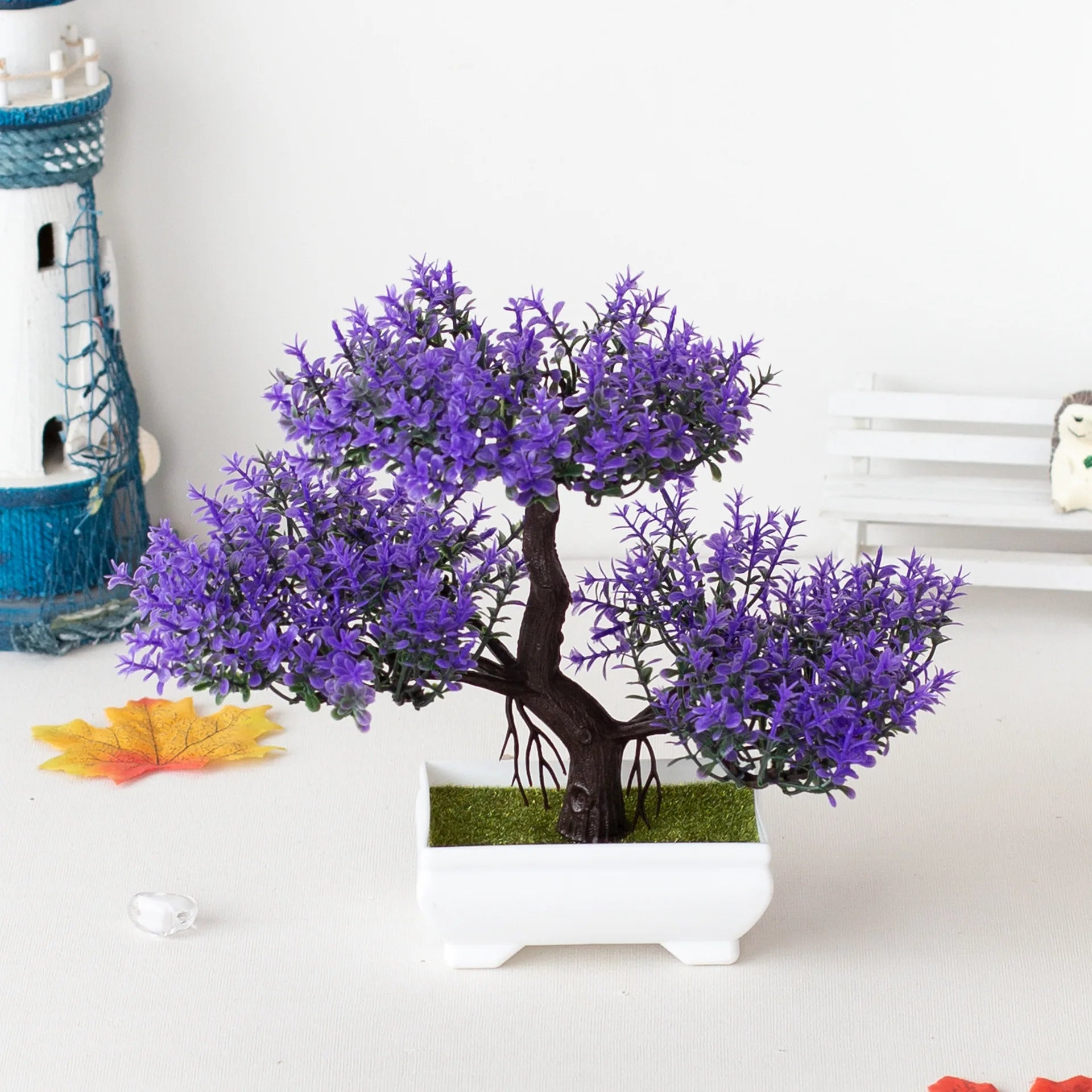 Artificial Plants Bonsai Small Tree Pot Fake Plant Flowers Potted Ornaments For Hotel Home Room Table Decoration Garden Decor