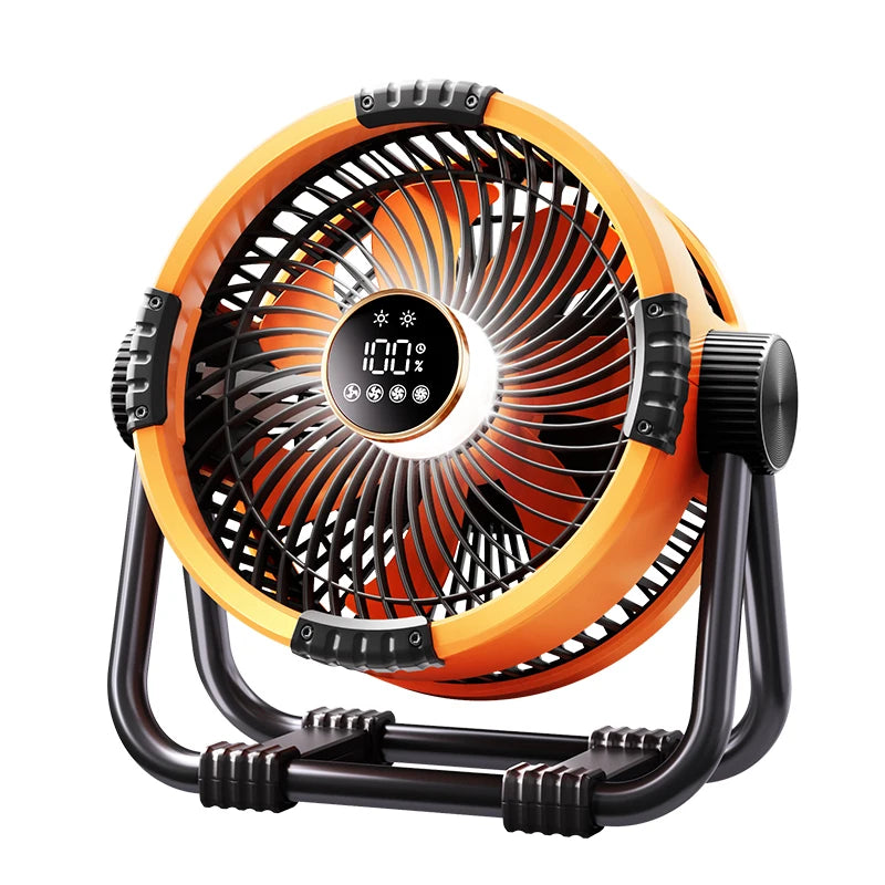 Camping Fan Portable Electric Fan 20000mAh Rechargeable Desktop Air Circulator Wireless Ceiling Electric Fan with Power Bank