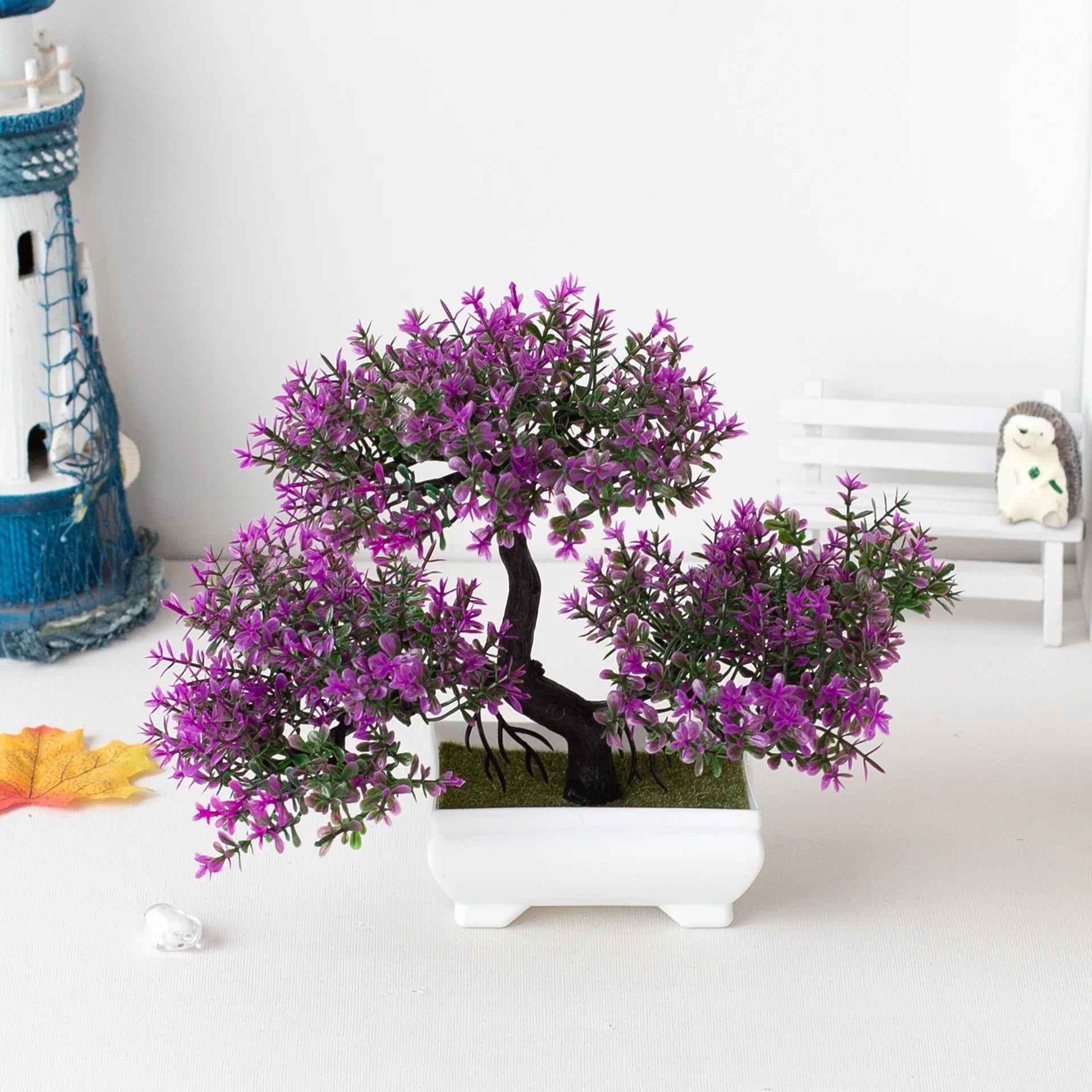 Artificial Plants Bonsai Small Tree Pot Fake Plant Flowers Potted Ornaments For Hotel Home Room Table Decoration Garden Decor