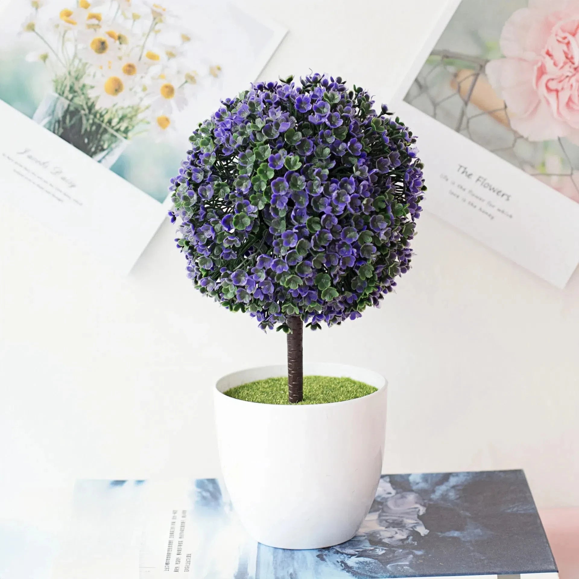 Artificial Plants Bonsai Small Tree Simulation Pot Plants Fake Flowers Table Potted Ornaments for Home Hotel Garden Decor