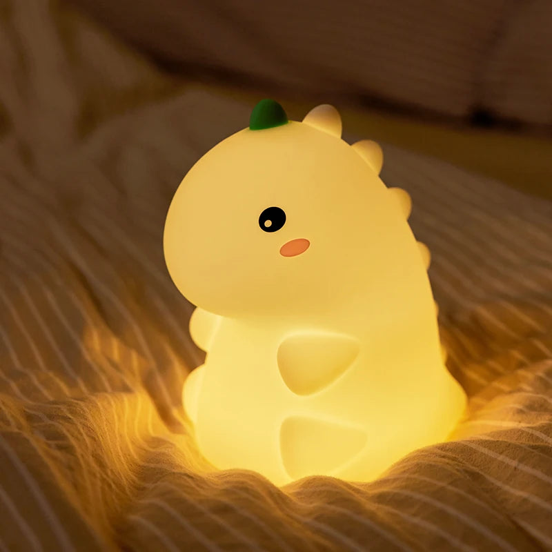 Cute Panda Silicone Patting Lamp Rechargeable Timing LED Night Light For Bedroom Bedside Room Decoration Kids Boys Birthday Gift