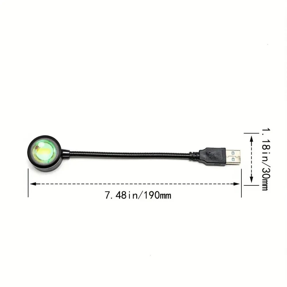 1 USB sunset atmosphere light, suitable for bedroom and living room decoration lights, sunset atmosphere lights, beautiful scene