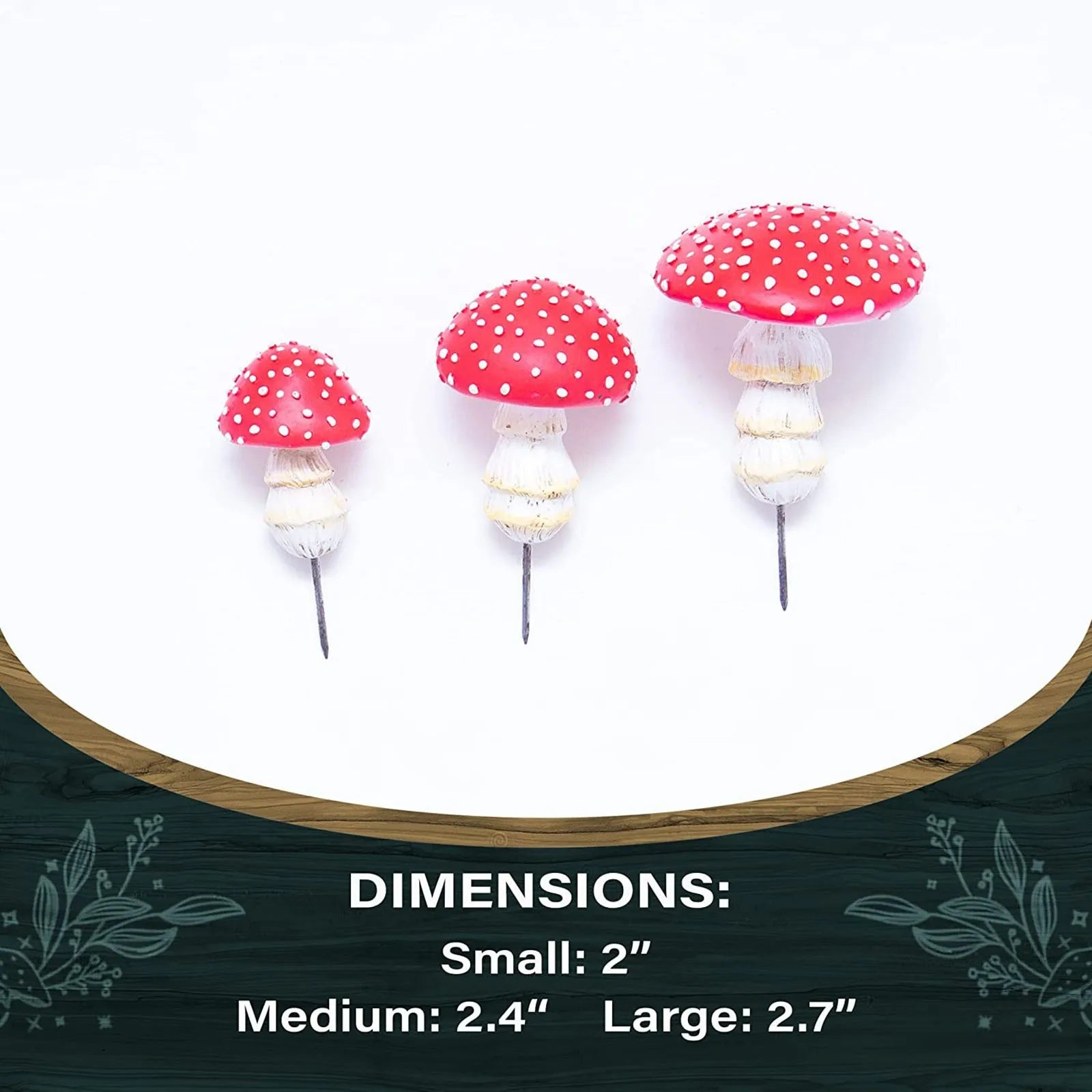 Mini Mushroom Glow in The Dark Resin Crafts Fairy Garden Miniatures Garden Ornament Terrarium Figurines Decor DIY Dollhouse