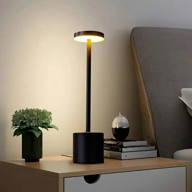 1 USB Charging LED Touch Three Color Dimmable Desk Lamp Suitable for Living Room Bedroom Dormitory Reading Light
