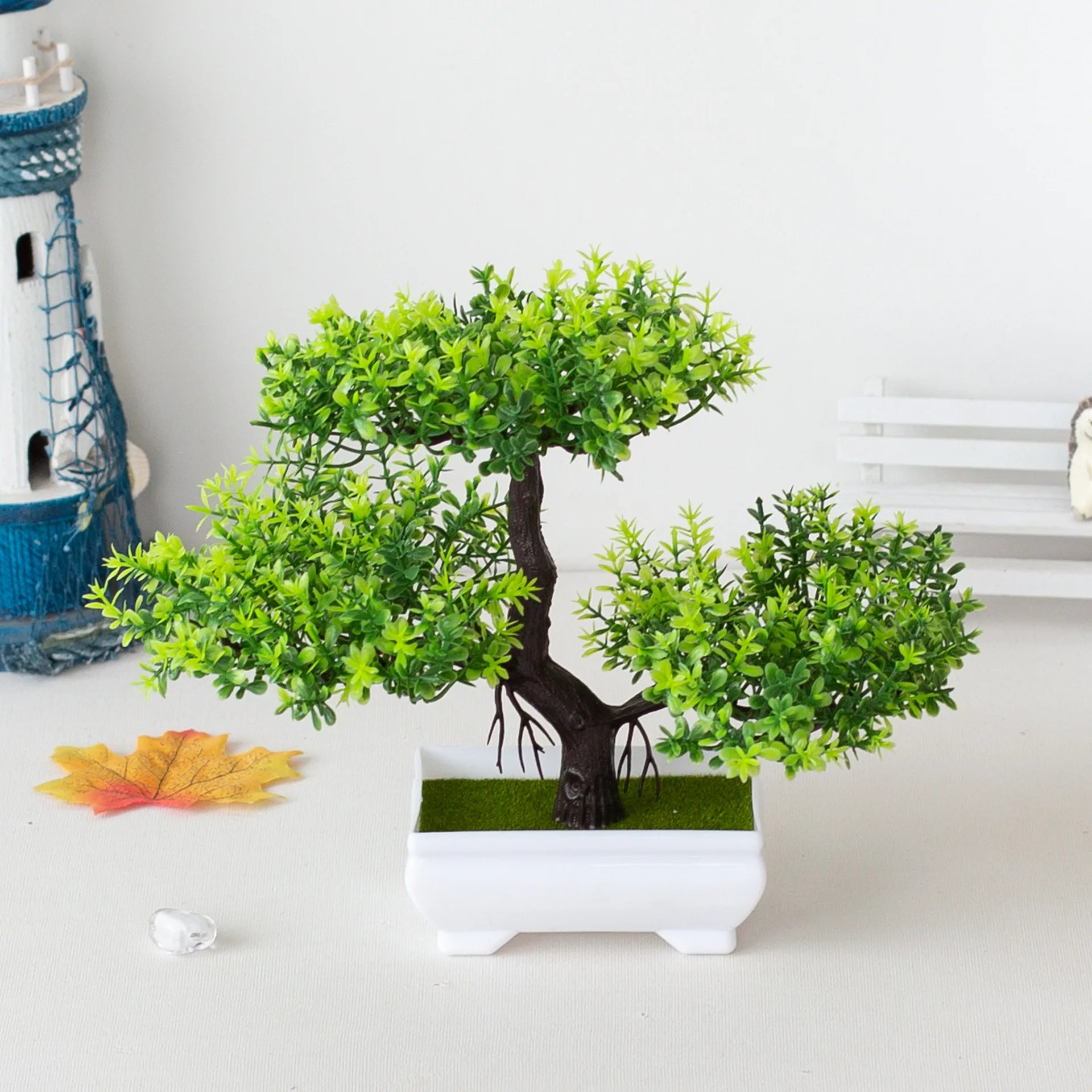 Artificial Plants Bonsai Small Tree Pot Fake Plant Flowers Potted Ornaments For Hotel Home Room Table Decoration Garden Decor