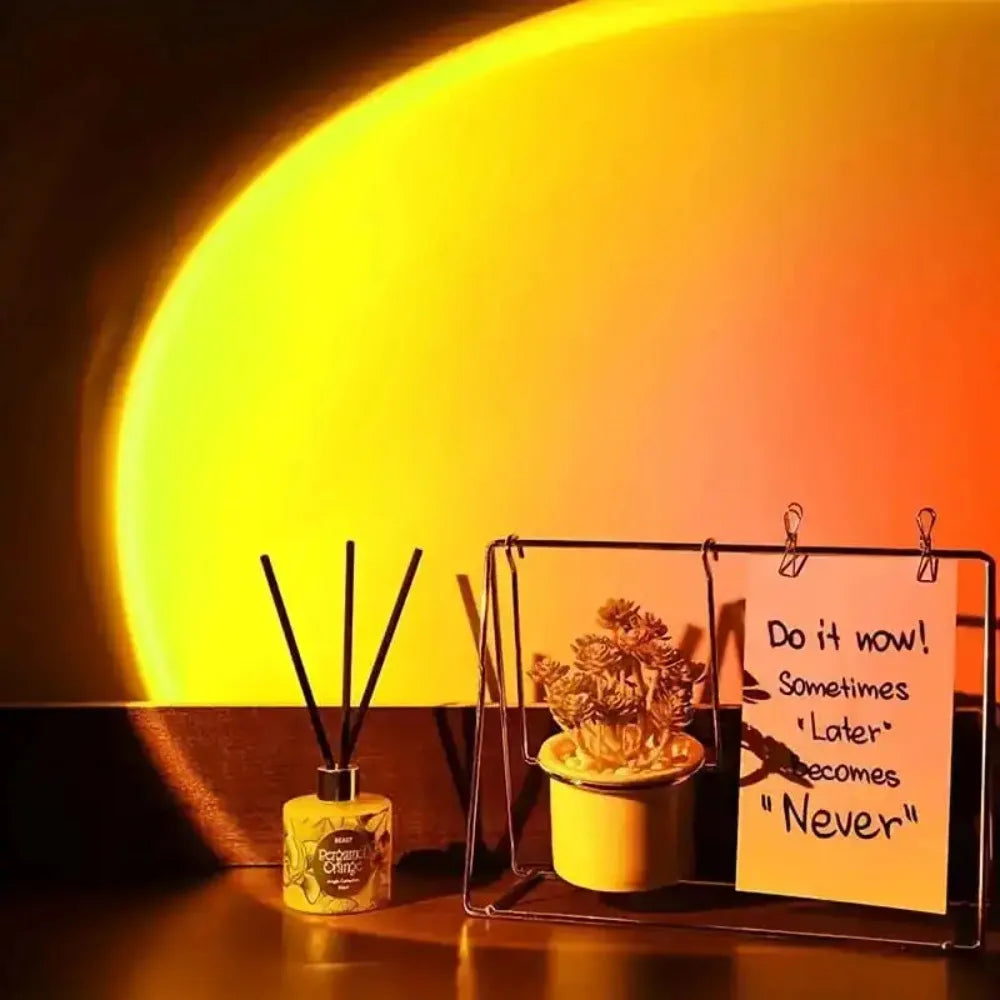 1 USB sunset atmosphere light, suitable for bedroom and living room decoration lights, sunset atmosphere lights, beautiful scene