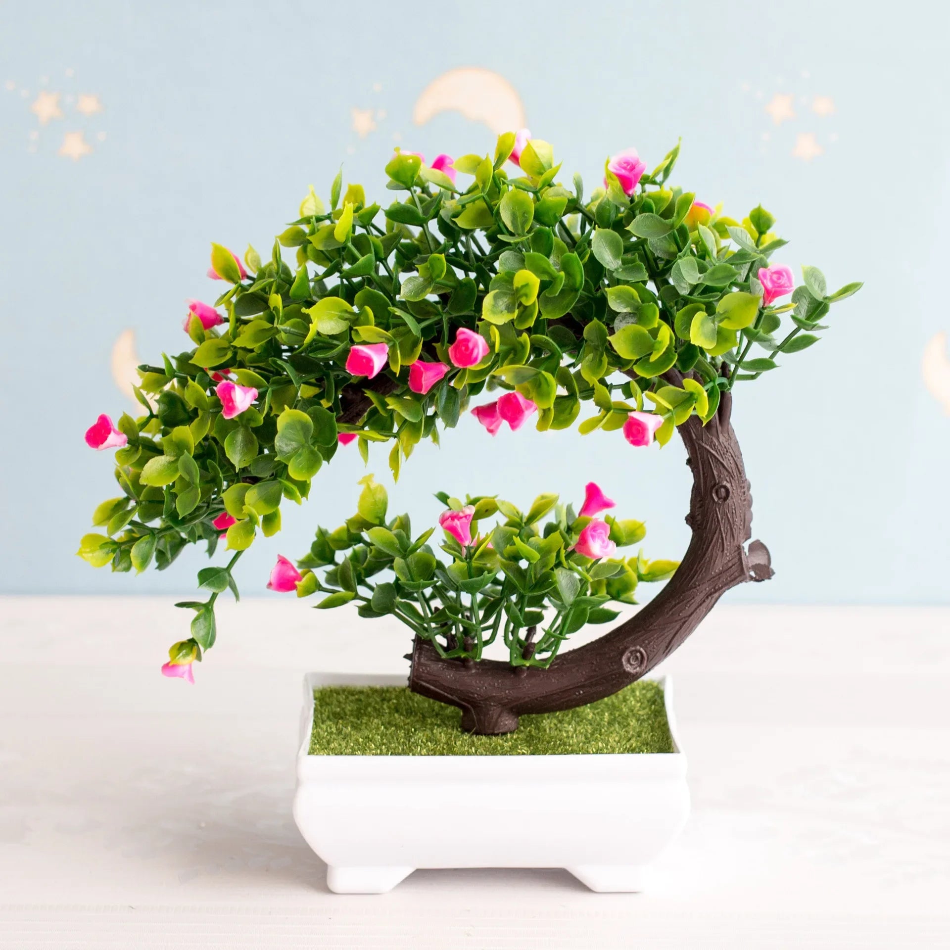 NEW Artificial Plants Bonsai Small Tree Pot Plants Fake Flowers Potted Ornaments For Home Decoration Hotel Garden Decor