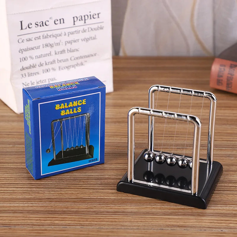 Newton's Cradle Balance Steel Ball Teaching Supplies Physics Science Pendulum Desktop Toys Stress Relief Gifts Home Decoration