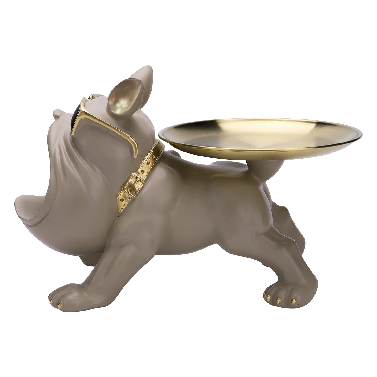 French Bulldog Sculpture Dog Statue with Tray and Keys Holder Storage Gift Home Decor Ornaments Rood Decor Animal Figurine