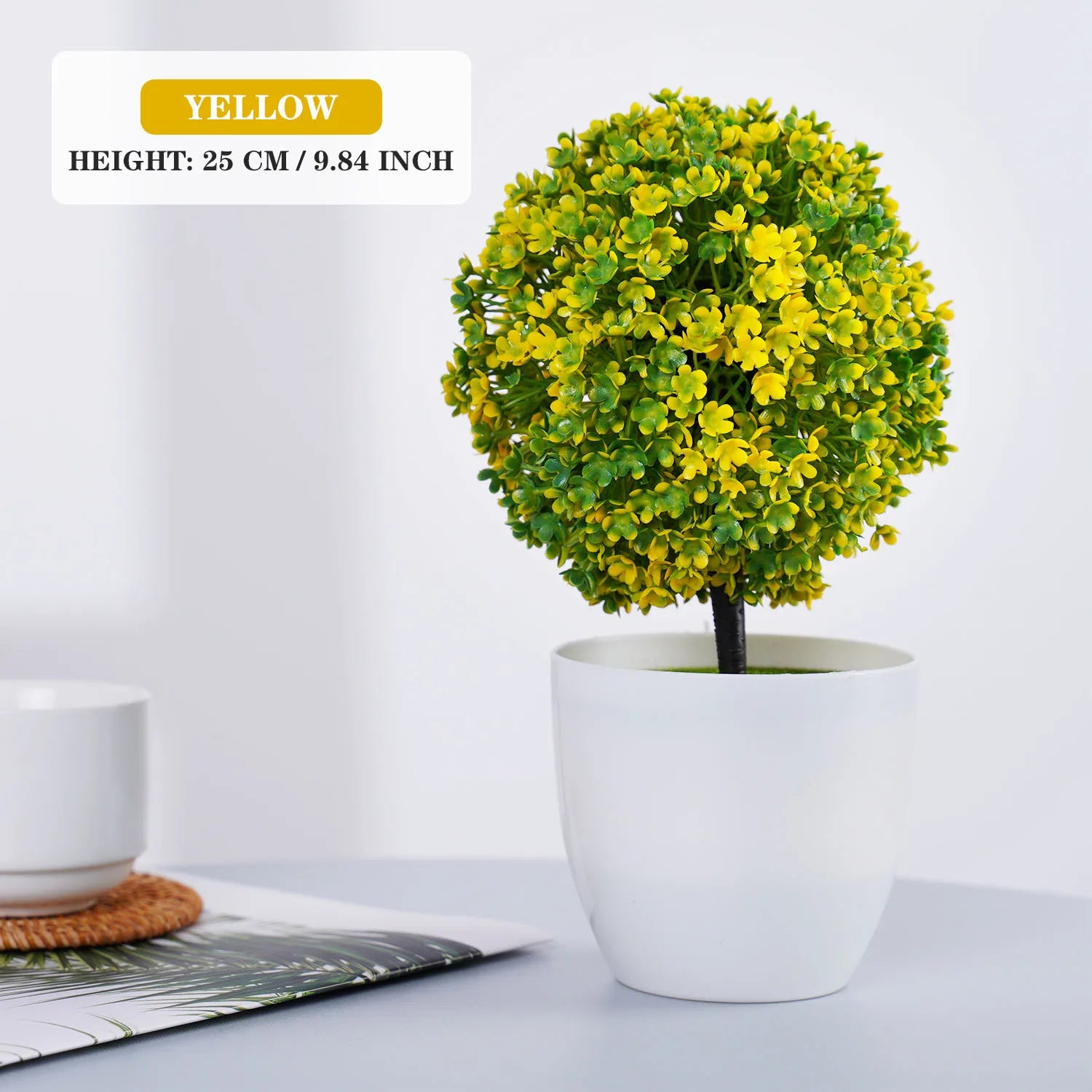 Artificial Plants Bonsai Small Tree Simulation Pot Plants Fake Flowers Table Potted Ornaments for Home Hotel Garden Decor