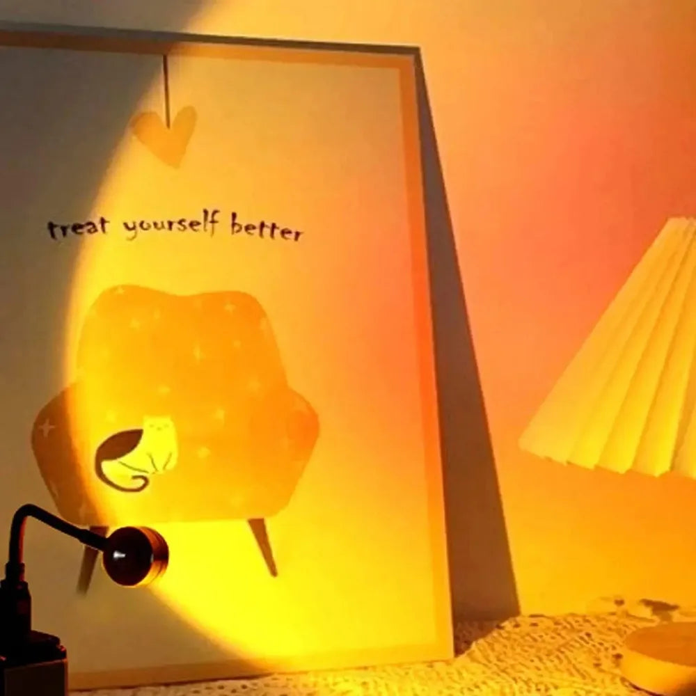 1 USB sunset atmosphere light, suitable for bedroom and living room decoration lights, sunset atmosphere lights, beautiful scene