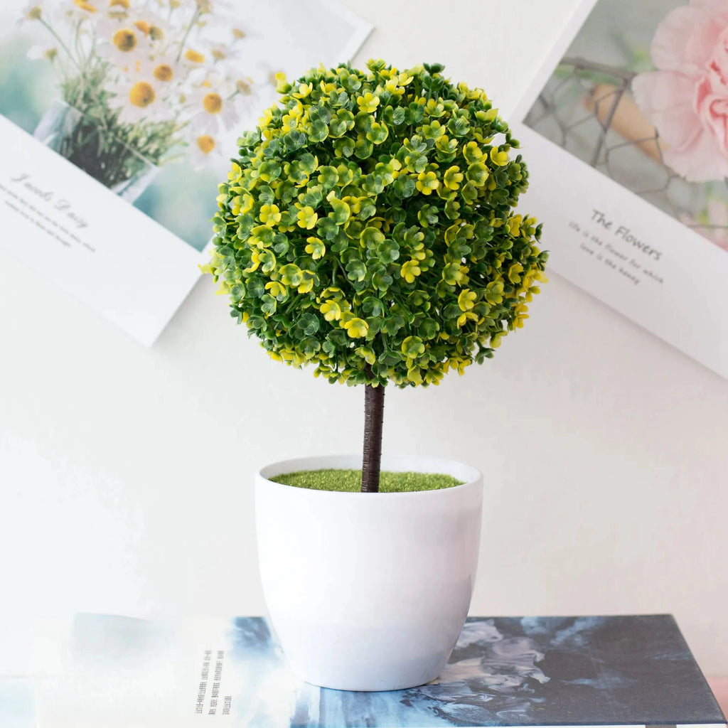 Artificial Plants Bonsai Small Tree Simulation Pot Plants Fake Flowers Table Potted Ornaments for Home Hotel Garden Decor