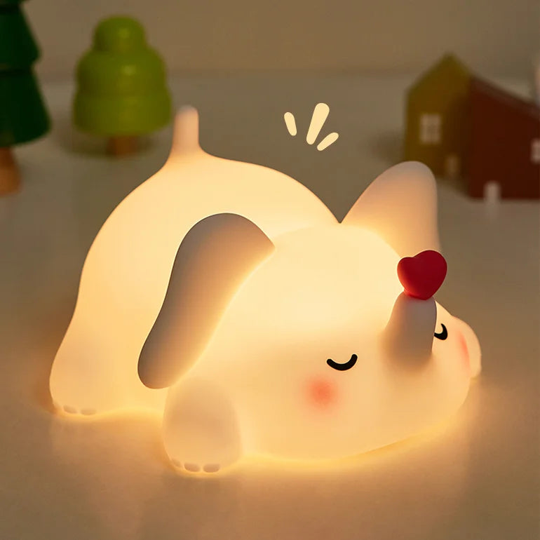 Cute Panda Silicone Patting Lamp Rechargeable Timing LED Night Light For Bedroom Bedside Room Decoration Kids Boys Birthday Gift