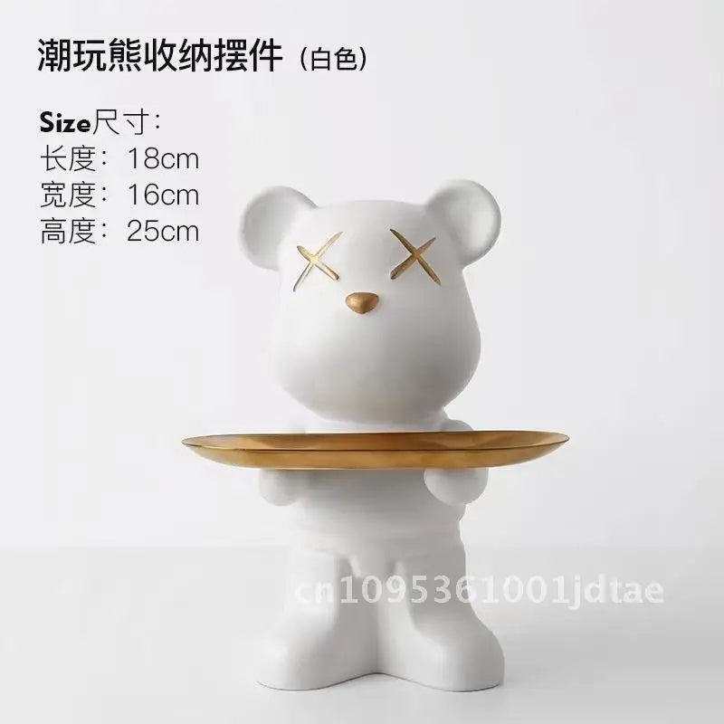Cool Dog Figurine Statue Resin Animal Ornament Home Decor Storage Box Art Sculpture Gift