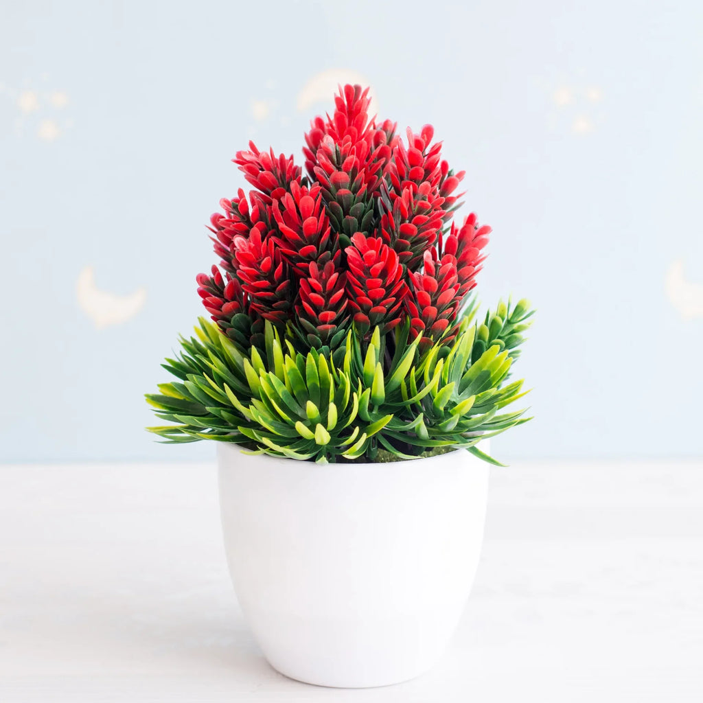NEW Artificial Plants Bonsai Small Tree Pot Plants Fake Flowers Potted Ornaments For Home Decoration Hotel Garden Decor