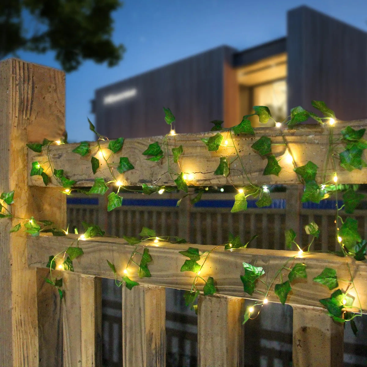 Flower Green Leaf String Lights USB And Battery Powered Ivy Vine Fairy Lights Garland For Party Christmas Courtyard Decoration