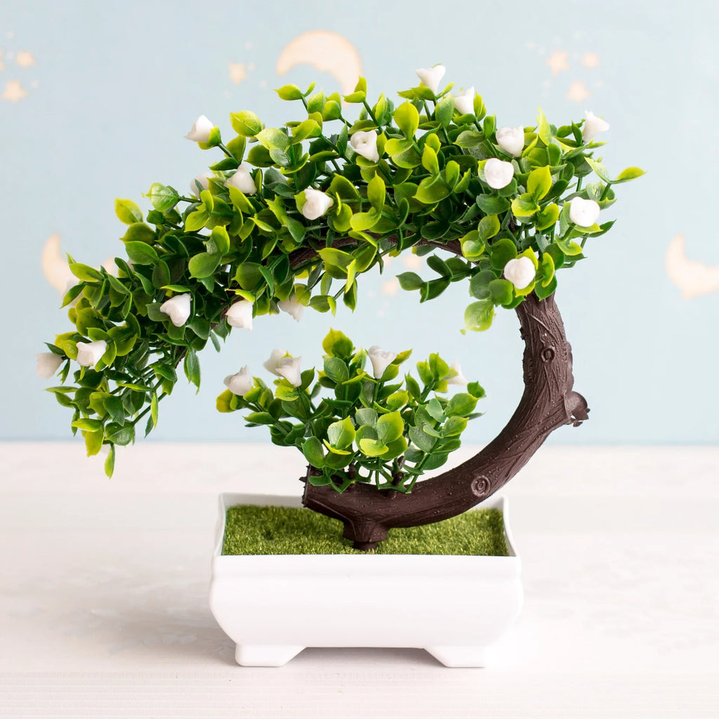NEW Artificial Plants Bonsai Small Tree Pot Plants Fake Flowers Potted Ornaments For Home Decoration Hotel Garden Decor