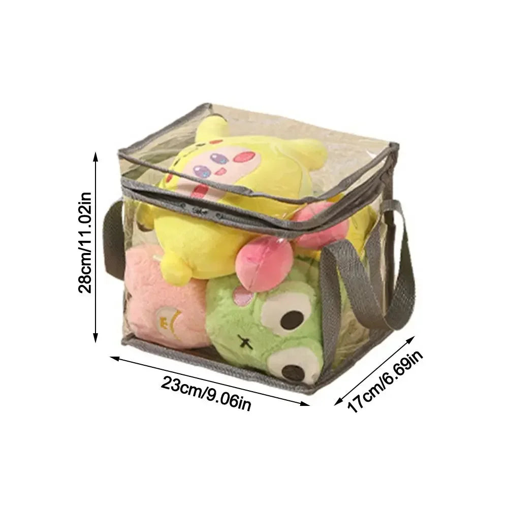 PVC Waterproof Toy Storage Box Large Capacity Multifunctional Folding Bag Waterproof Dustproof Transparent Home Storage Bag