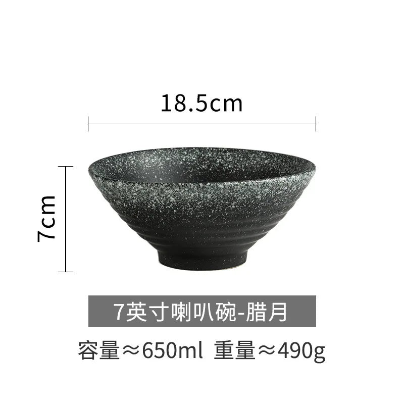 Japanese Style Ceramic Bowl, Large Ramen Bowl, Soup Bowl, Creative Tableware