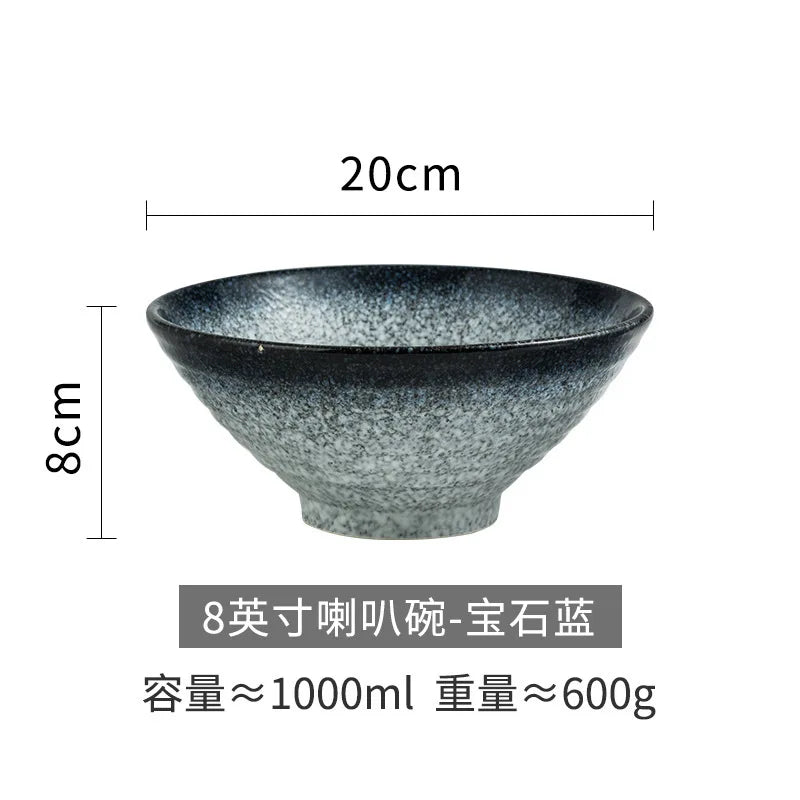 Japanese Style Ceramic Bowl, Large Ramen Bowl, Soup Bowl, Creative Tableware