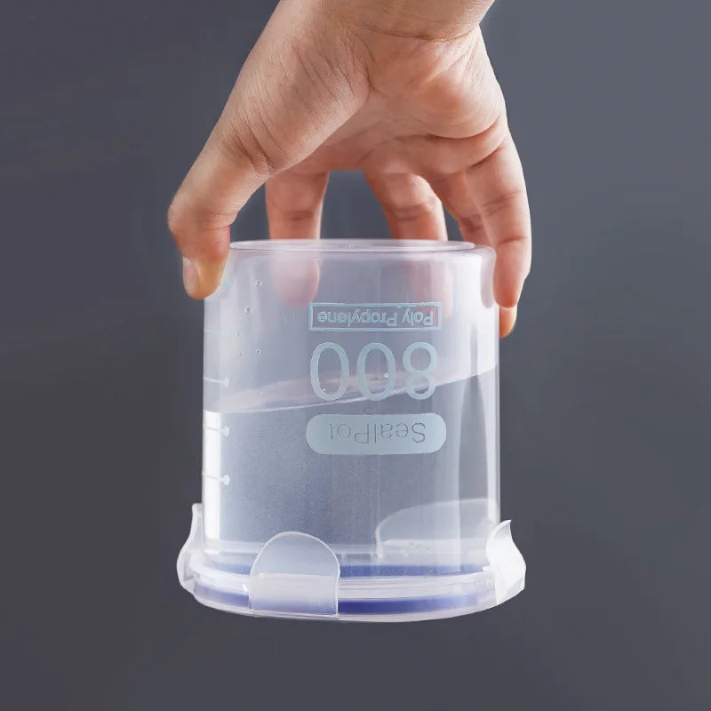 1-4Pcs Sealed Storage Box Transparent Kitchen Food Grain Organize Storage Tank Plastic Large Capacity Moisture-proof Sealed Jars