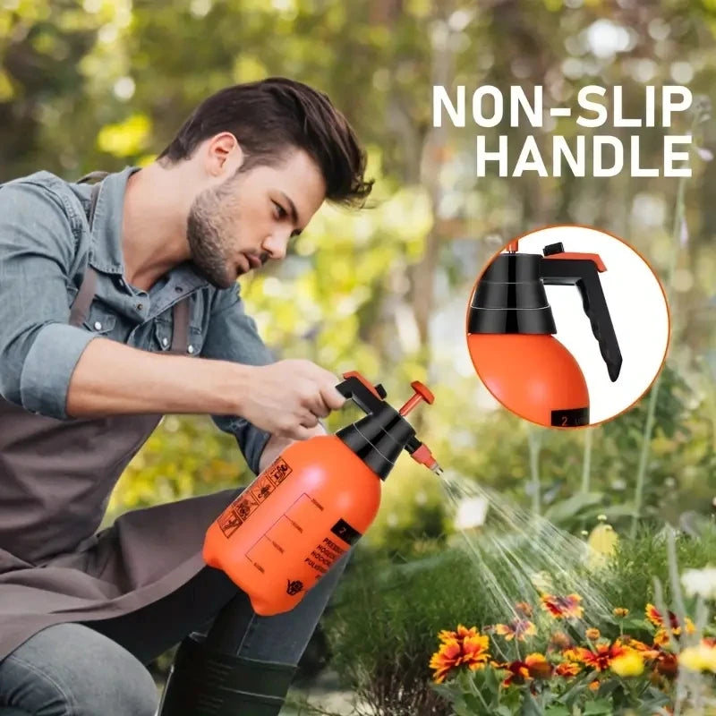 1 Set,Hand Press Water Sprayer - 2L Garden Watering Can with Adjustable Head for Plants and Potted Flowers - Air Compressed Pump
