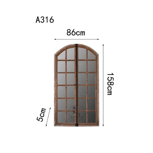 Standing Full Length Mirror Window Creative Wall Hanging Decorative Mirror Dressing Espejos Decorativos Aesthetic Room Decor