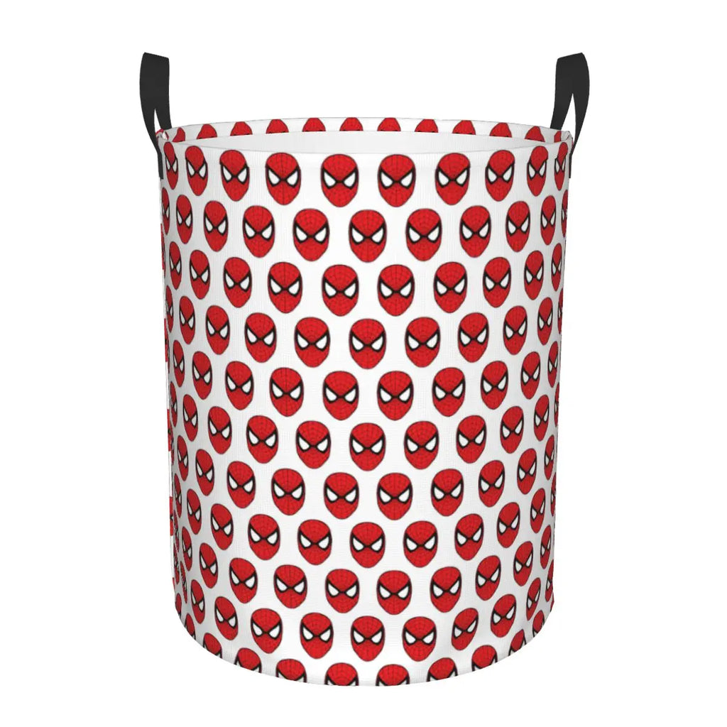 Custom Superheros Movie Collection Laundry Hamper Large Clothes Storage Basket Spider Man Comics Toys Bin Organizer for Nursery