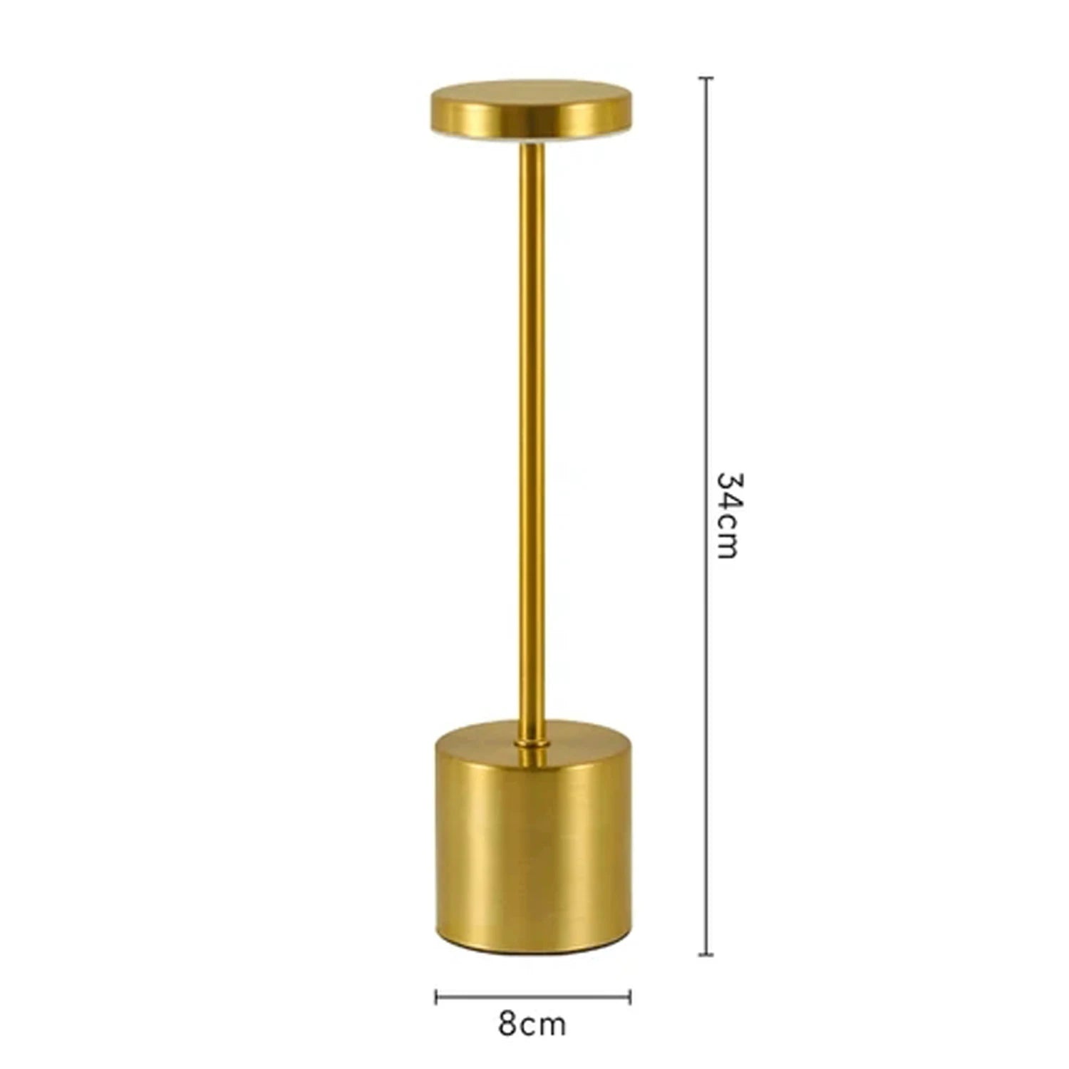 USB Rechargeable Led Night Light Desk Lamps 3 Color Touch Metal Table Lamp Bedside Outdoor Dining Written Lights Room Decor Gift