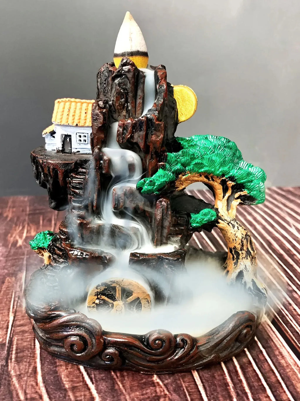 1 Piece Resin Reflowable Incense Holder Left/Right Incense Burner, Bedroom, Living Room Coffee Table, Office Home Decor Gifts
