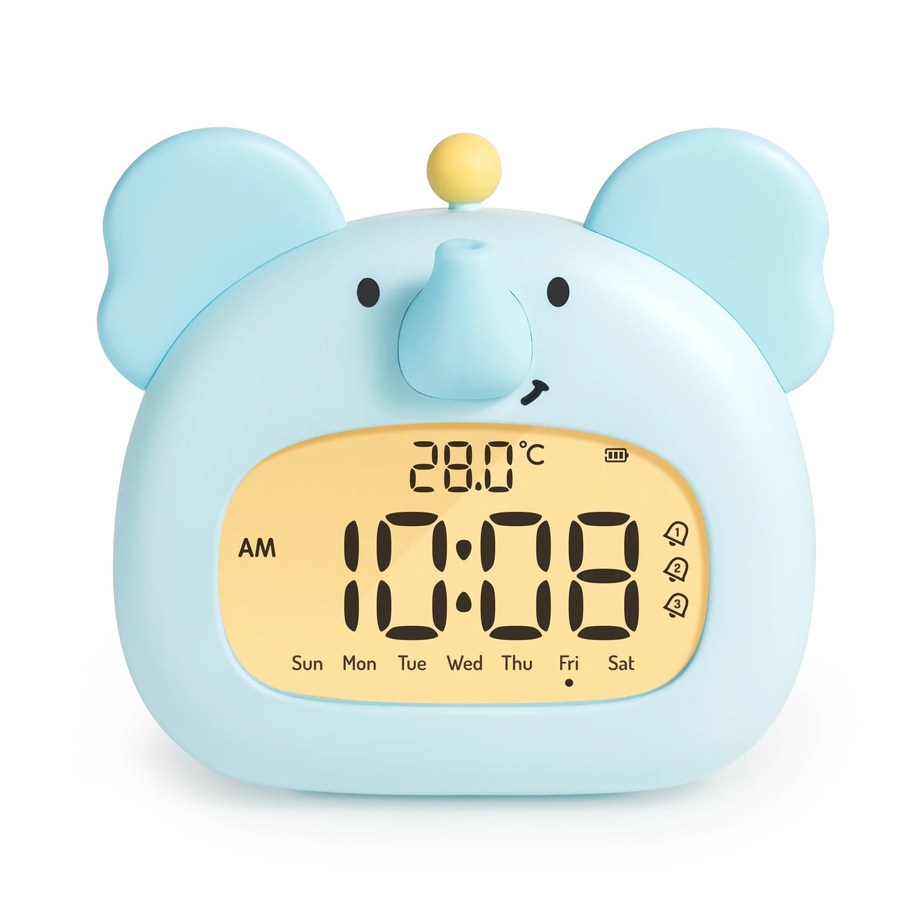 LED Alarm Clock With Night Light Multi-functional Timer Wake Up Alarm Clocks Capybara Axolotl Koala Bedroom Desk Decor Kids Gift