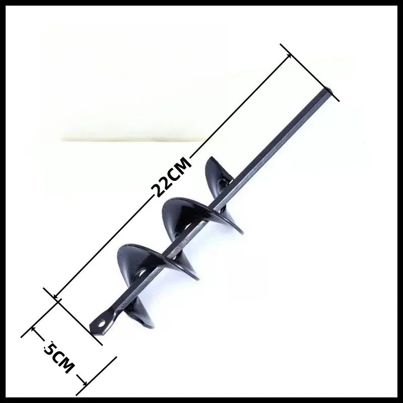 Metal Drill Bit Set Steel Gardening Tools Yard Spiral Rod Loose Soil Digging Pit Sowing Planting Flowers And Trees Plant Tool