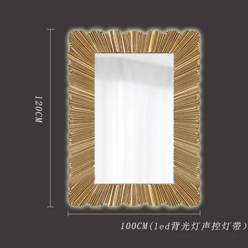 Full-Length Mirror European Style Stand-Alone Tall Floor-Mounted Mirror for Home Decor