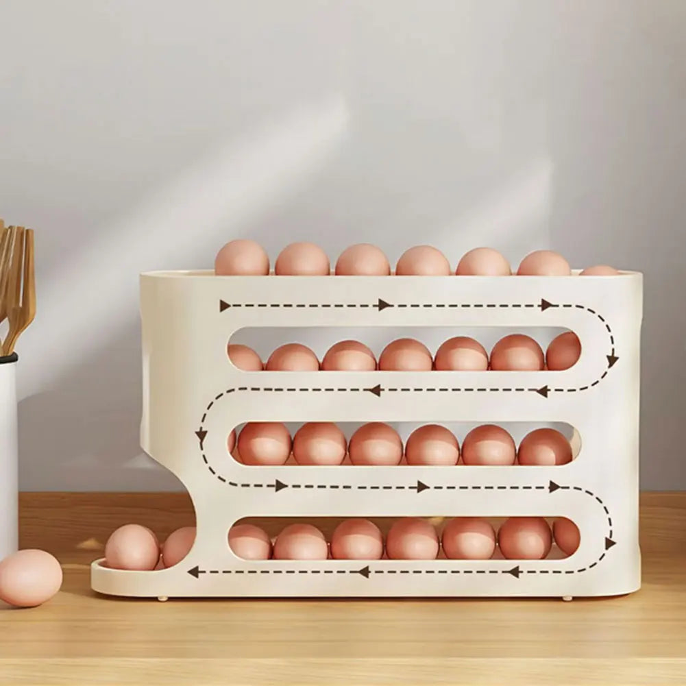 2/1pcs Kitchen Refrigerator Egg Rack 4 Layers Kitchenware Multifunction Organizer Egg Boxes Food Containers Storage Spice Rack