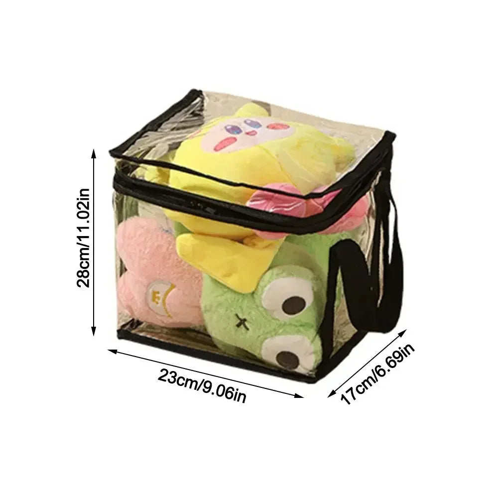 PVC Waterproof Toy Storage Box Large Capacity Multifunctional Folding Bag Waterproof Dustproof Transparent Home Storage Bag