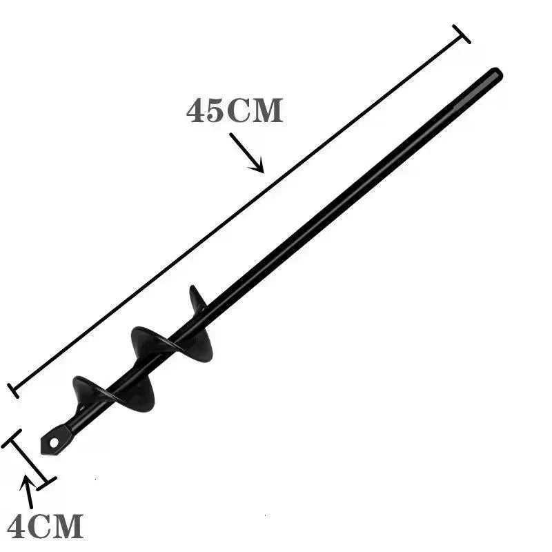Metal Drill Bit Set Steel Gardening Tools Yard Spiral Rod Loose Soil Digging Pit Sowing Planting Flowers And Trees Plant Tool