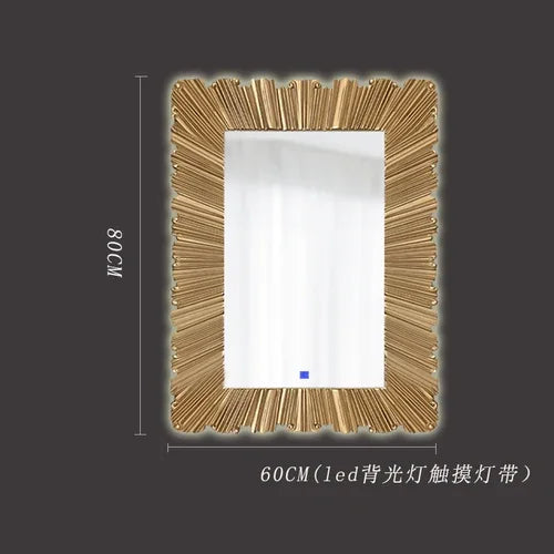 Full-Length Mirror European Style Stand-Alone Tall Floor-Mounted Mirror for Home Decor