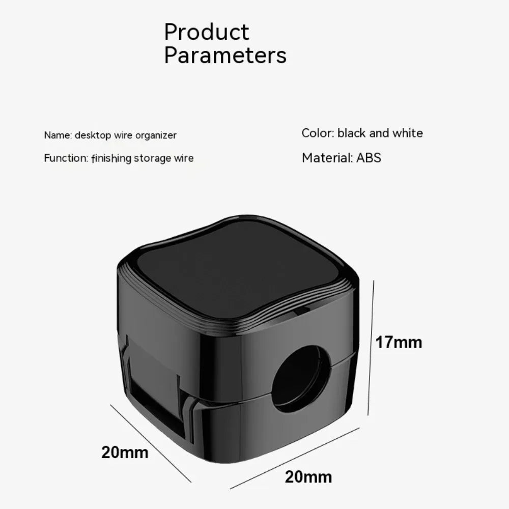 3/6PCS Magnetic Cable Clips Cable Smooth Adjustable Cord Holder Under Desk Cable Management Wire Keeper Cable Organizer ﻿