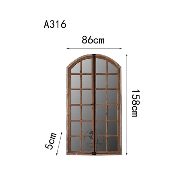 Standing Full Length Mirror Window Creative Wall Hanging Decorative Mirror Dressing Espejos Decorativos Aesthetic Room Decor
