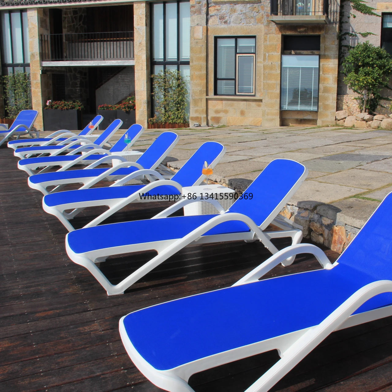 Luxury Outdoor Living Garden Furniture Adjustable Beach Lounge Pool Sunbed- Marieta Sunlounger