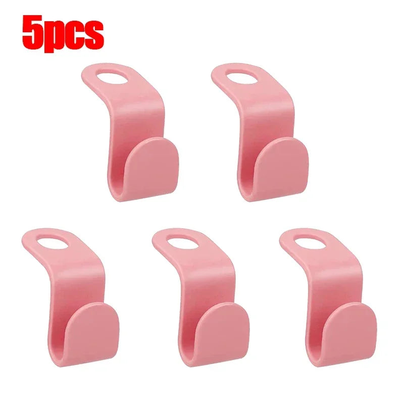 50/5Pcs Clothes Hanger Hooks Space Saving Closet Connector Hook Cascading Hanger Plastic Extender Clips Wardrobe Coat Organizer