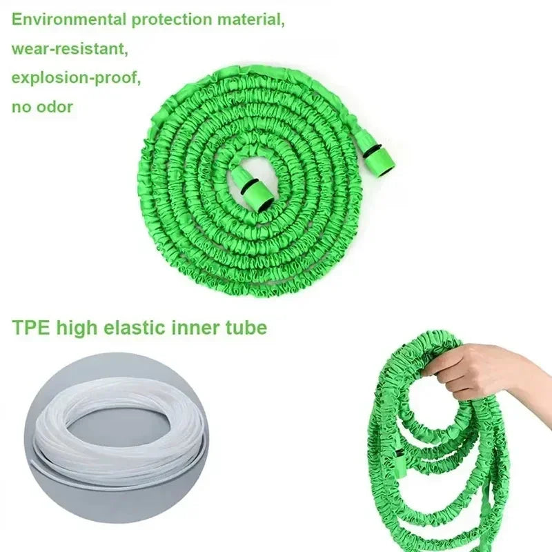 2025 Model Retractable Magic Hose High-Pressure Car Washing Device Water Gun Garden Water Pip Household Garden Watering Hose