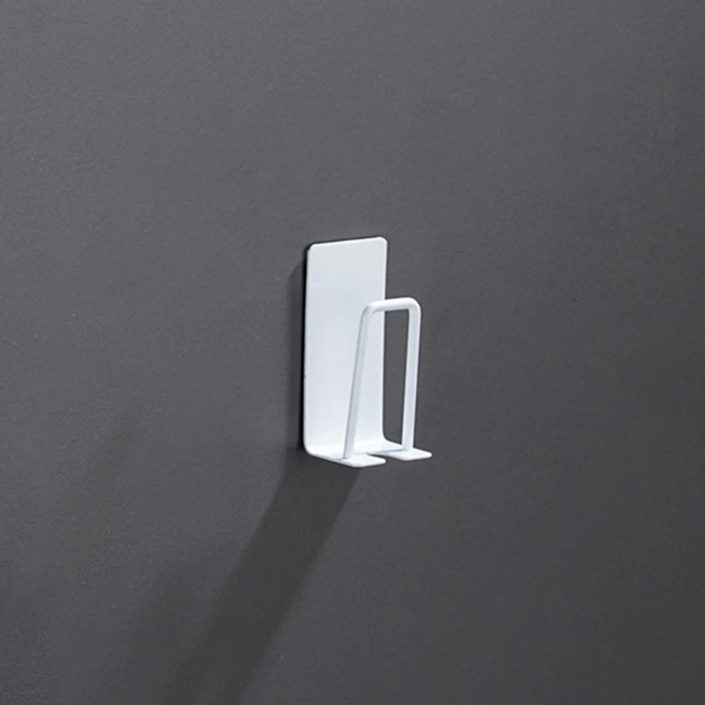 Stainless Steel Toothbrush Holder Wall Mounted Adhesive Toothbrush Cup Holder Space Saving Home Organizer