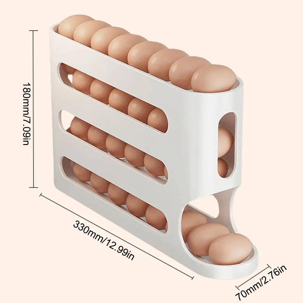 2/1pcs Kitchen Refrigerator Egg Rack 4 Layers Kitchenware Multifunction Organizer Egg Boxes Food Containers Storage Spice Rack