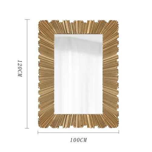 Full-Length Mirror European Style Stand-Alone Tall Floor-Mounted Mirror for Home Decor