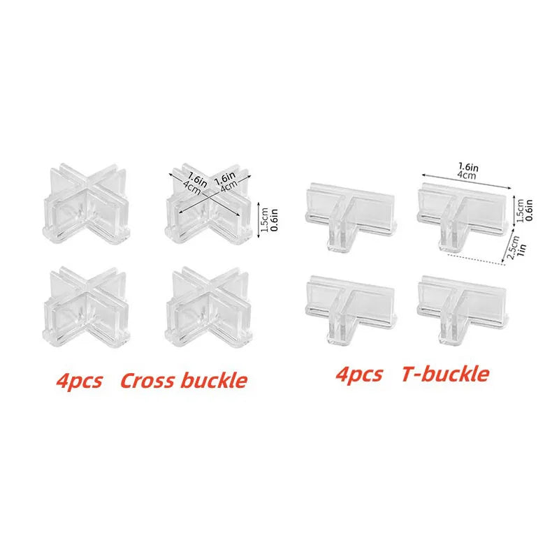 Plastic Drawer Organizer Divider, DIY Adjustable Drawer Storage Divider, Separator for Socks, Underwear, and School Stationery
